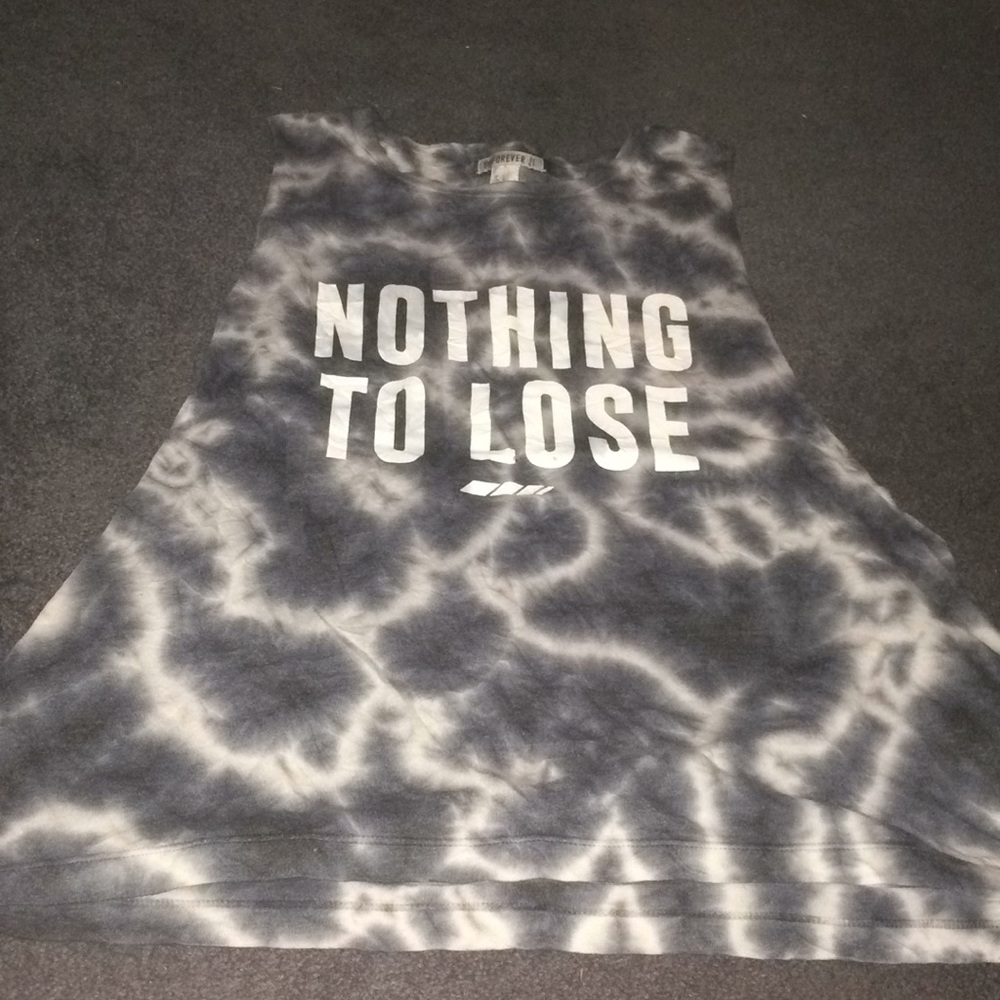 Tie dye muscle tee
